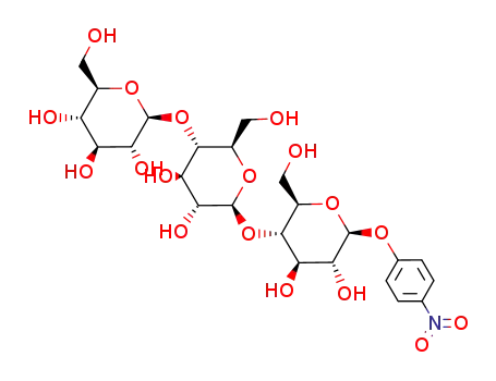 Molecular Structure of 106927-48-4 (P-NITROPHENYL BETA-D-CELLOTRIOSIDE)