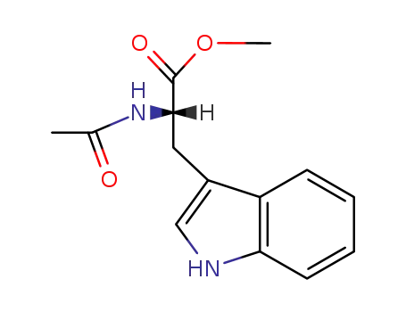 Molecular Structure of 16108-06-8 (Tryptophan, N-acetyl-, methyl ester)
