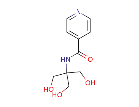 Molecular Structure of 90874-05-8 (4-Pyridinecarboxamide, N-[2-hydroxy-1,1-bis(hydroxymethyl)ethyl]-)