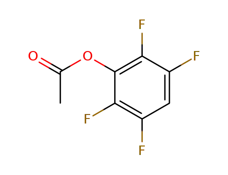 Molecular Structure of 110079-43-1 (Acetic acid 2,3,5,6-tetrafluoro-phenyl ester)