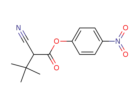 p-nitrophenyl 2-cyano-3,3-dimethylbutanoate
