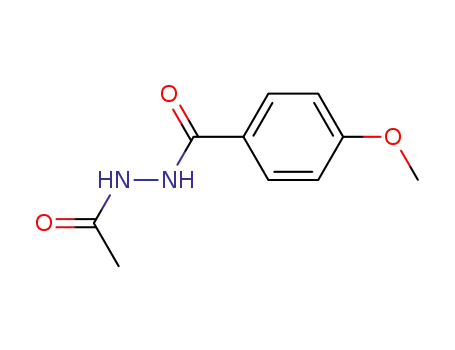 Molecular Structure of 54019-08-8 (Benzoic acid, 4-methoxy-, 2-acetylhydrazide)
