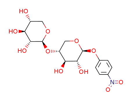 Molecular Structure of 6819-07-4 (4-nitrophenyl 4-O-beta-D-xylopyranosyl-beta-D-xylopyranoside)