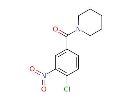 Molecular Structure of 91721-46-9 (1-(4-chloro-3-nitro-benzoyl)-piperidine)