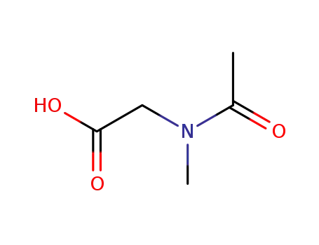 Molecular Structure of 5888-91-5 (2-[Acetyl(methyl)amino]acetic acid)