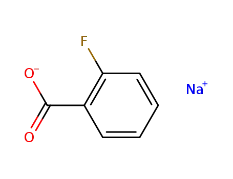 Molecular Structure of 490-97-1 (Sodium 2-fluorobenzoate)