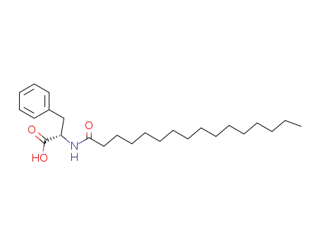 Molecular Structure of 37571-96-3 (N-Hexadecanoyl-L-phenlyalanine)
