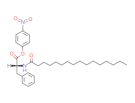 D-Phenylalanine, N-(1-oxohexadecyl)-, 4-nitrophenyl ester