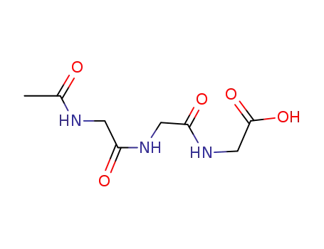Molecular Structure of 52773-70-3 (Glycine, N-[N-(N-acetylglycyl)glycyl]-)