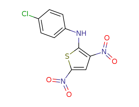 2-(4-chlorophenylamino)-3,5-dinitrothiophene