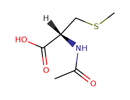 Molecular Structure of 16637-59-5 (N-ACETYL-S-METHYL-L-CYSTEINE)