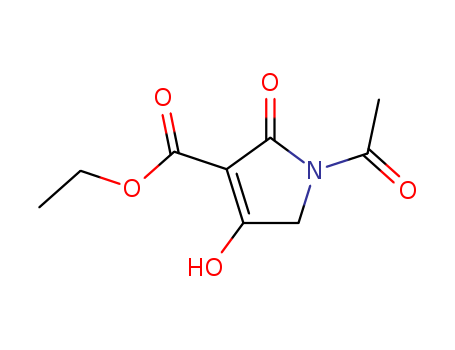 1H-Pyrrole-3-carboxylic acid, 1-acetyl-2,5-dihydro-4-hydroxy-2-oxo-,
ethyl ester