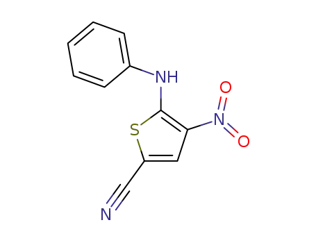 4-Nitro-5-phenylamino-thiophene-2-carbonitrile