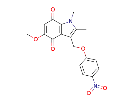 5-Methoxy-1,2-dimethyl-3-[(4-nitrophenoxy)methyl]indole-4,7-dione