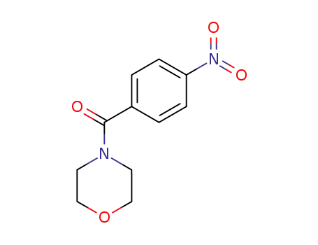 Molecular Structure of 5397-76-2 (MORPHOLINO(4-NITROPHENYL)METHANONE)