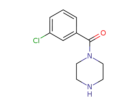 Molecular Structure of 100939-90-0 ((3-CHLORO-PHENYL)-PIPERAZIN-1-YL-METHANONE)