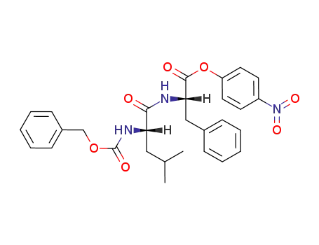 Molecular Structure of 2072-92-6 (L-Phenylalanine, N-[N-[(phenylmethoxy)carbonyl]-L-leucyl]-, 4-nitrophenyl
ester)