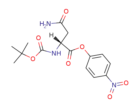Molecular Structure of 104199-82-8 (BOC-D-ASN-ONP)