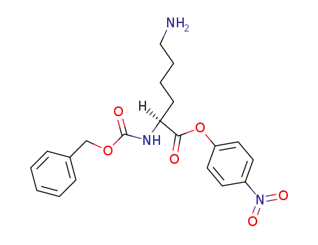 Molecular Structure of 4272-71-3 ([(5S)-5-(4-nitrophenoxy)carbonyl-5-phenylmethoxycarbonylamino-pentyl]azanium)