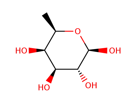 Molecular Structure of 28161-52-6 ((2R,3R,4S,5S,6R)-6-methyloxane-2,3,4,5-tetrol)