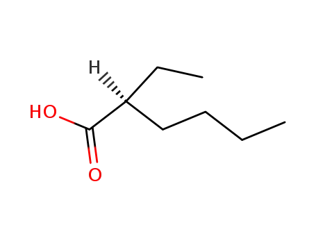 Molecular Structure of 72377-05-0 ((S)-2-Ethylhexanoic acid)