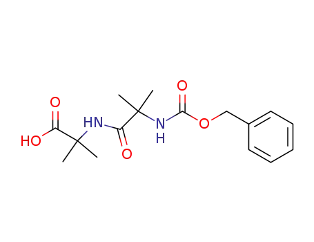 2-<2-(Benzyloxycarboxamido)-2-methylpropionamido>-2-methylpropionsaeure