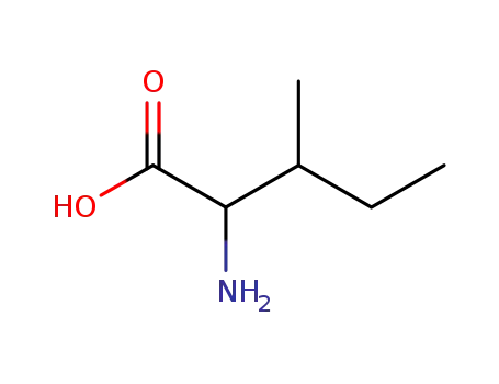 Molecular Structure of 443-79-8 (DL-Isoleucine)