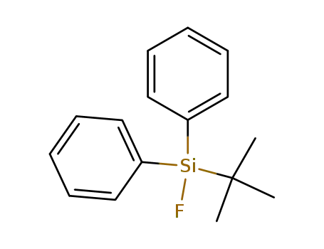 Molecular Structure of 113352-65-1 (Silane, (1,1-dimethylethyl)fluorodiphenyl-)