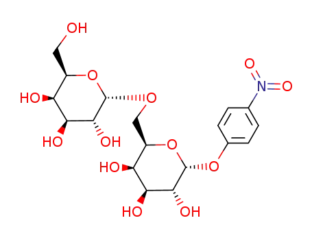 Molecular Structure of 187394-28-1 (4-nitrophenyl (α-D-galactopyranosyl)-(1->6)-α-D-galactopyranoside)