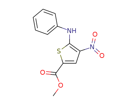 5-anilino-4-nitro-thiophene-2-carboxylic acid methyl ester