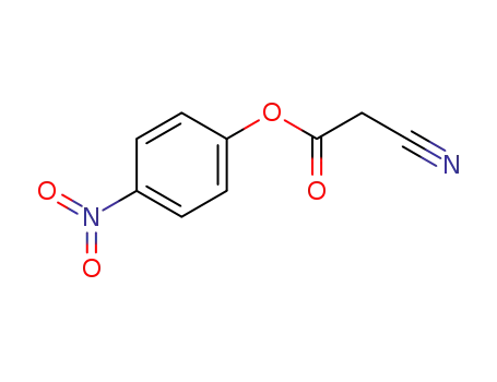 Molecular Structure of 80256-92-4 (Acetic acid, cyano-, 4-nitrophenyl ester)