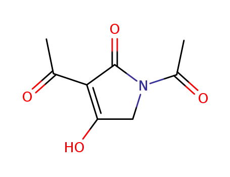 Molecular Structure of 105702-03-2 (2H-Pyrrol-2-one, 1,3-diacetyl-1,5-dihydro-4-hydroxy-)