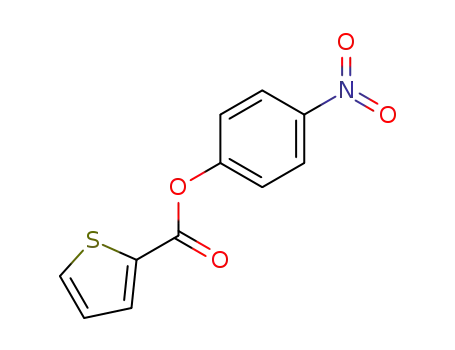 Molecular Structure of 91059-63-1 (2-Thiophenecarboxylic acid, 4-nitrophenyl ester)