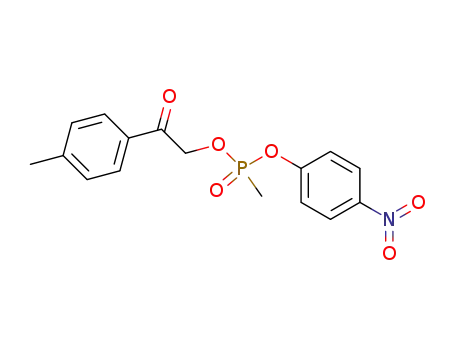 Molecular Structure of 22739-60-2 (4-nitrophenyl 4-methylphenacyl methylphosphonate)