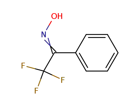 Molecular Structure of 655-25-4 (2,2,2-Trifluoro-1-phenylethanone oxime)