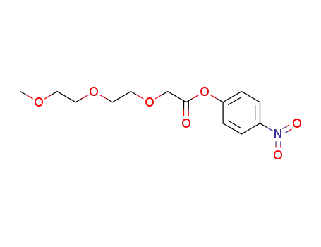 Molecular Structure of 1252661-82-7 (p-nitrophenyl 2-[2-(2-methoxyethoxy)ethoxy]acetate)