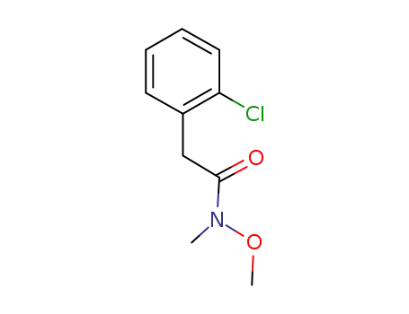 Molecular Structure of 946402-82-0 (2-(2-chlorophenyl)-N-methoxy-N-methylacetamide)