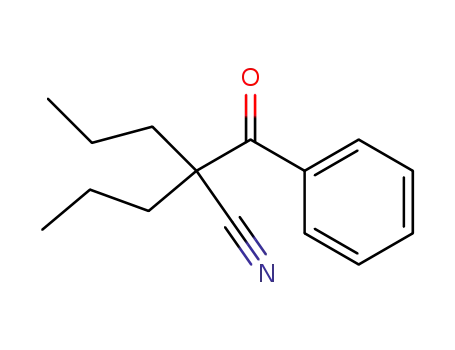 Molecular Structure of 135664-51-6 (2-benzoyl-2-n-propylpentanenitrile)