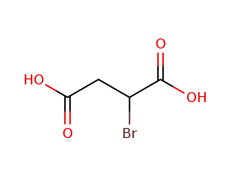 Molecular Structure of 584-98-5 ((S)-(-)-2-Bromosuccinic acid)