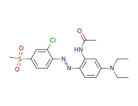 Acetamide,N-[2-[2-[2-chloro-4-(methylsulfonyl)phenyl]diazenyl]-5-(diethylamino)phenyl]-