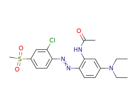 N-[2-[[2-클로로-4-(메틸술포닐)페닐]아조]-5-(디에틸아미노)페닐]아세트아미드