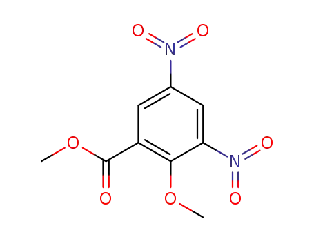 Molecular Structure of 38102-00-0 (2-methoxy-3,5-dinitro-benzoic acid methyl ester)