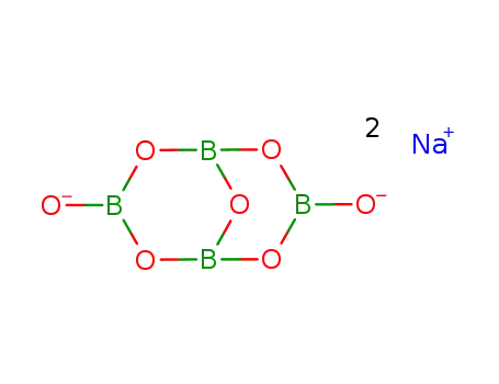 Molecular Structure of 1330-43-4 (Sodium tetraborate)