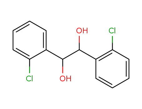 Molecular Structure of 24133-53-7 (1,2-Ethanediol, 1,2-bis(2-chlorophenyl)-)