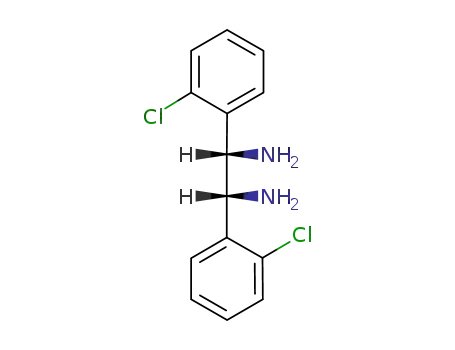 Molecular Structure of 50648-90-3 (1,2-Ethanediamine, 1,2-bis(2-chlorophenyl)-, (1R,2S)-rel-)