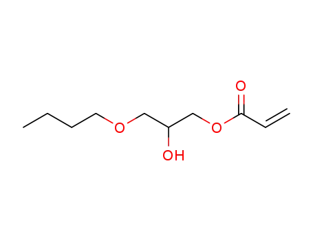 Molecular Structure of 13282-82-1 (3-butoxy-2-hydroxypropyl acrylate)
