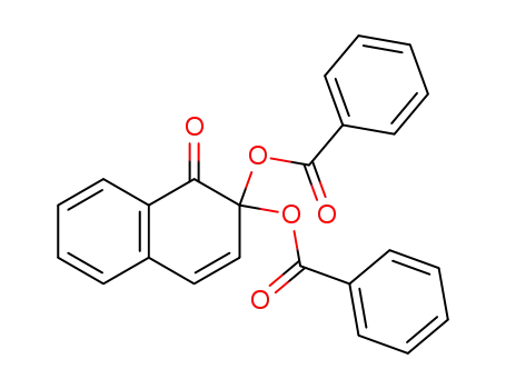 Molecular Structure of 95525-97-6 (1(2H)-Naphthalenone, 2,2-bis(benzoyloxy)-)