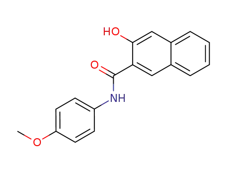 Molecular Structure of 92-79-5 (3-Hydroxy-4'-methoxy-2-naphthanilide)