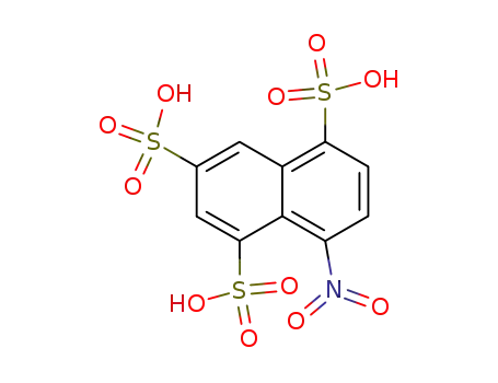 Molecular Structure of 66620-35-7 (8-NITRO-1,3,5-NAPHTHALENETRISULFONIC ACID)