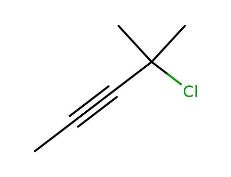 Molecular Structure of 999-79-1 (2-Pentyne, 4-chloro-4-methyl-)